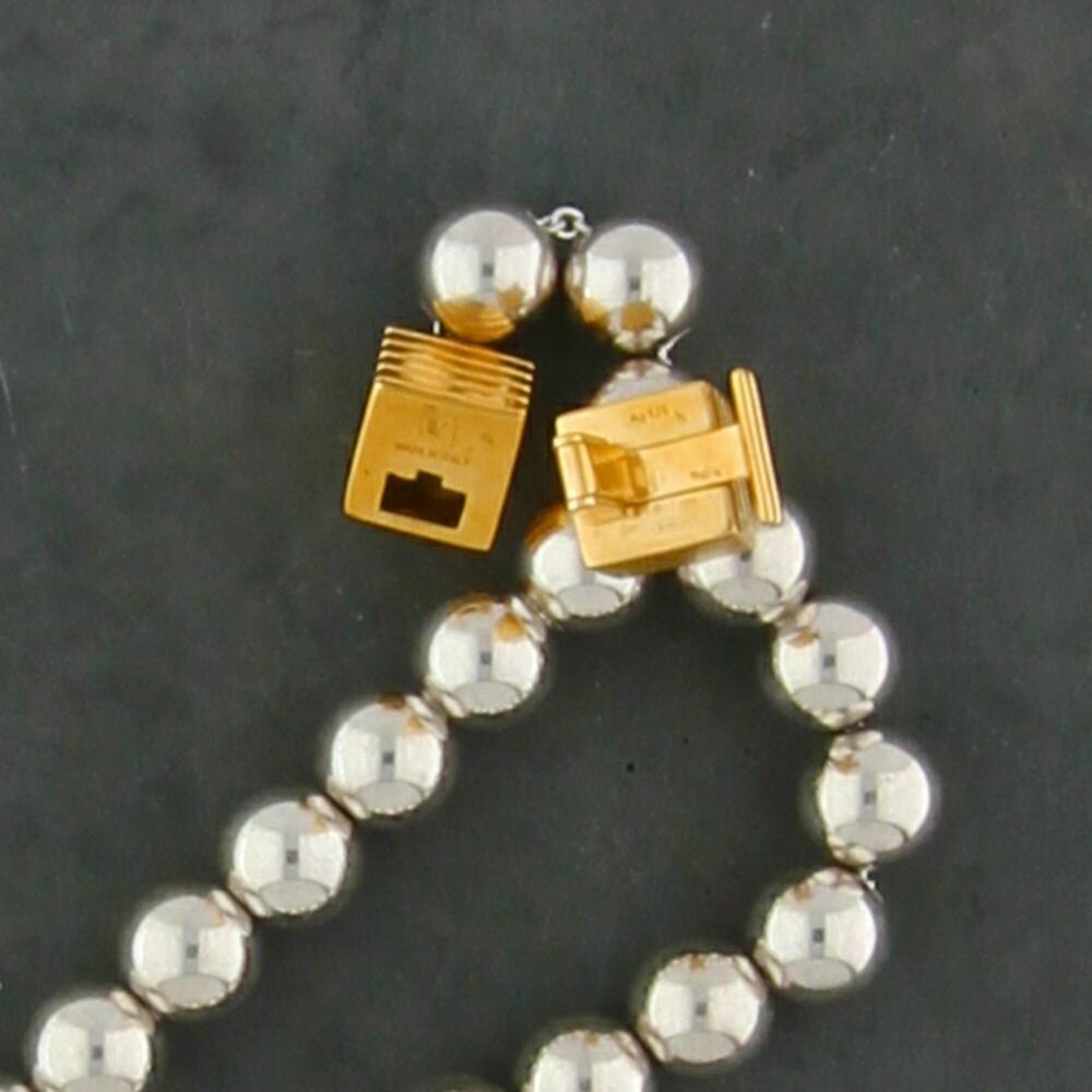 ivi los angeles sterling silver kelly bead necklace size 15.5in - Picture 3 of 3